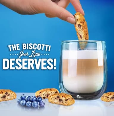 Cooper Street Twice-Baked Blueberry Lemon Biscotti Cookies (16 oz) – Over 50 Biscotti per Bag Loaded with Real Fruit, Italian Style Snacks Ideal with Coffee or Tea - Dairy, Peanut & Soy Free, Kosher - Image 3
