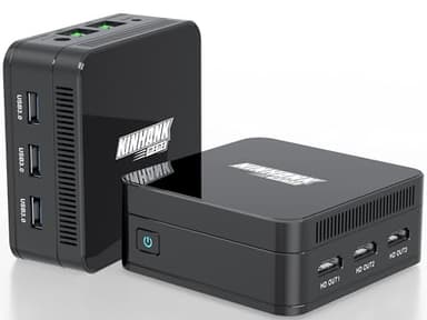 PAGEPINMU KP100 Mini PC - Intel N100, LPDDR5 16GB RAM, 512GB SSD | Triple 4K@60Hz Display | Silent Cooling | WiFi 6 & Dual Gigabit | Mini Computer Desktop Windows 11 Pro for Home Office & Business - Image 1