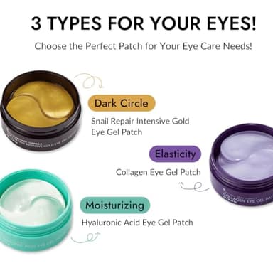 MIZON Under Eye Patches for Puffy Eyes & Dark Circles, 24K Gold & Snail Mucin, 60 Pcs – Anti-Wrinkle Collagen & Peptide Formula – Moisturizing Korean Eye Mask for Elasticity - Image 8