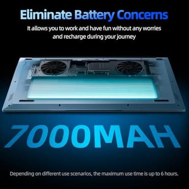 Naclud Laptops, 15.6 Inch Laptop Computer, 12GB DDR4 512GB SSD with Celeron N5095A Processor, FHD 1920x1080 Win 11 Notebook, 52WH Battery, 180° Viewing, Type-C, HDMI, USB 3.2, 5G WiFi, BT5.0(Gray - Image 5