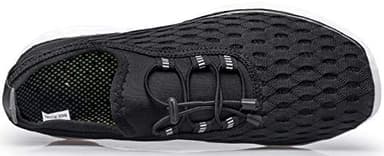 DOUSSPRT Women's Water Shoes Quick Drying Sports Aqua Shoes Blackwhite Size 11 - Image 5