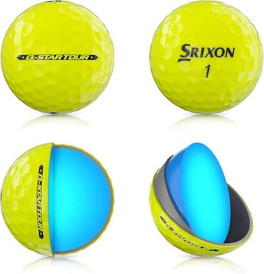 Srixon Q-Star Tour 4 Golf Balls, Yellow (Prior Generation) - Image 4