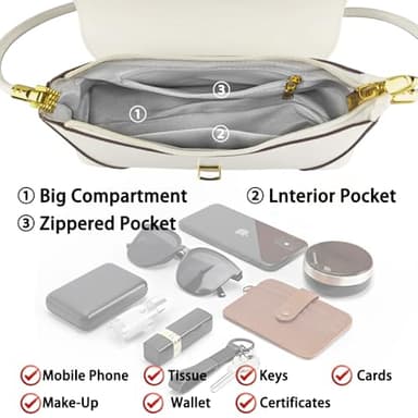 cuiab Vintage Shoulder Bag for Women, Women's Purses - Image 6