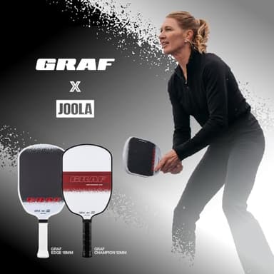 JOOLA GRAF Edge 16mm Pickleball Paddle - Carbon Fiber Pickleball Racket for Increased Spin & Control - Agassi Shape for Power & Precision - UPA-A Certified - USAP Approved - NFC Chip Enabled - Image 6