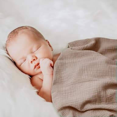 Muslin Swaddle Blankets for Baby Boy & Girl - Soft Breathable Newborn Receiving Blankets Set (Pink, 3 Pack) - Image 4