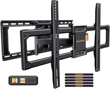 Perlegear UL-Listed Full Motion TV Wall Mount for 42–90 Inch TVs up to 150 lbs, Pre-Assembled TV Mount with Tool-Free Tilt, Swivel, Extension, Max VESA 600 x 400mm, 12″/16″/18″/24″ Wood Studs, PGLF16 - Image 8