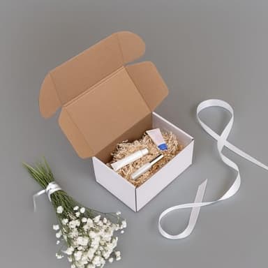 RLAVBL 30 Pack 9x6x4 Shipping Boxes, White Corrugated Cardboard Mailer Box for Packing Mailing Small Business - Image 4