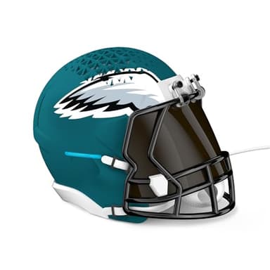 NFL Echo Dot Bundle: Includes Echo Dot | Glacier White and Limited-Edition NFL Helmet Stand | Philadelphia Eagles - Image 1
