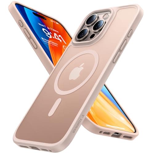 TORRAS Magnetic Shockproof for iPhone 16 Pro Max Case, [4X Military-Grade Protection] [Compatible with MagSafe] Translucent Case for iPhone 16 Pro Max Anti-Scratch Guardian 6.9", Gold - Image 1