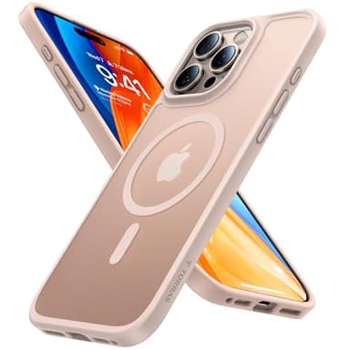 TORRAS Magnetic Shockproof for iPhone 16 Pro Max Case, [4X Military-Grade Protection] [Compatible with MagSafe] Translucent Case for iPhone 16 Pro Max Anti-Scratch Guardian 6.9", Gold - Image 1