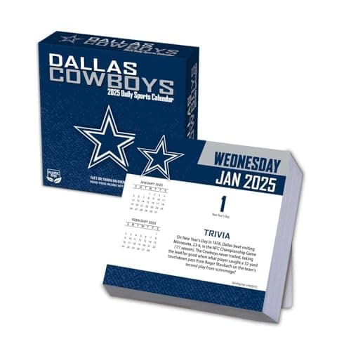 TURNER SPORTS Dallas Cowboys 2025 Box Calendar (25998053036) - Image 1