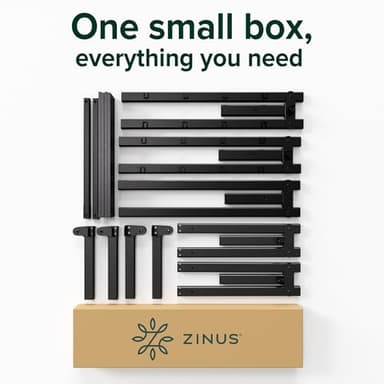 ZINUS Yelena 18 Inch Metal Platform Bed Frame, Steel Slat Support, No Box Spring Needed, Eco Friendly WonderBox(TM) Packaging, Easy Assembly, Black, Queen - Image 9