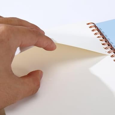 Erenou Lined Spiral Journal Notebook for Women & Men，A5 Journaling Notebooks for Work& Note Takin,Journals for Writing, A lovely notebook for recording life. (Off-white.) - Image 4