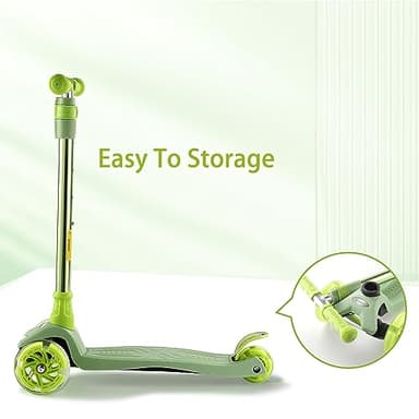 3 Wheel Scooter for Kids Ages 6-12,Kids Scooter with Light Up Wheels, Sturdy Deck Design, and 4 Height Adjustable Suitable for Kid Ages 3-12 - Image 5