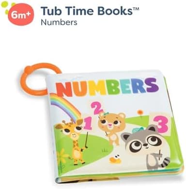 B. toys – Baby Bath Book – Educational Book for Babies – Book About Numbers – Waterproof Bathtub Toys – 6+ Months – Tub Time Books – Numbers - Image 5
