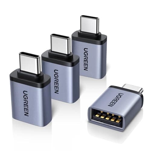 UGREEN USB C to USB Adapter 4 Pack, 10Gbps USBC Male to USB 3.2 Female Adapter, Type C USB C Adapter for MacBook Pro,iMac,iPhone 17 16 15 Pro Max,iPad Pro, Thunderbolt 4, Samsung,Space Gray - Image 1