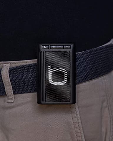 Bumpboxx Wireless Bluetooth Speaker | White | Retro Pager Beeper | Outdoor Portable Bluetooth Speaker | MP3 Player | LED Flashlight | Waterproof Speaker | Weighs 3.2oz (Renewed) - Image 5