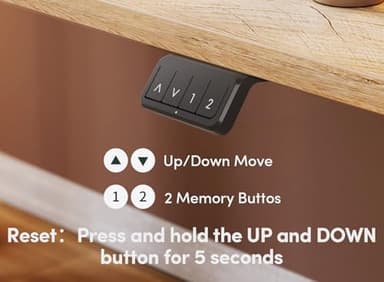 FEZIBO Electric Standing Desk, 55" x 24" Adjustable Height Sit and Stand Desk for Home Office, Ergonomic Workstation Computer Desk,Oak - Image 8