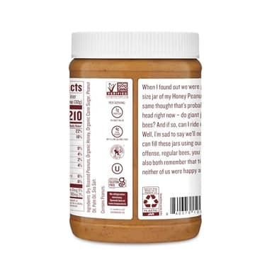 Justin's Classic Peanut Butter, Only Two Ingredients, Gluten-free, Non-GMO, Responsibly Sourced, 28 Ounce Jar (6 Pack) - Image 3