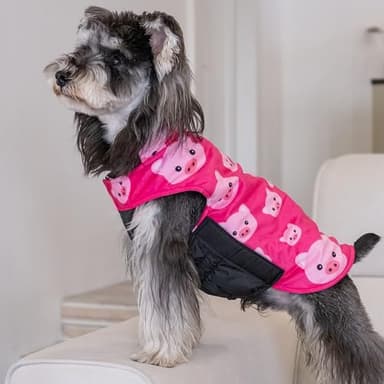 CuteBone Winter Dog Coat - Waterproof & Windproof Jacket for Small to Large Dogs - Reversible Soft Vest with Adjustable Thick Lining & Leash Hole - Image 6