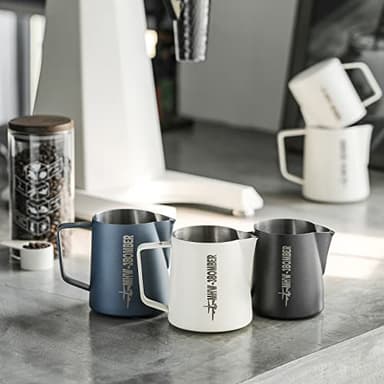 MHW-3BOMBER Milk Frothing Pitcher 600ml/20oz Espresso Steaming Pitcher Stainless Steel Frothing Cup Capuccino Latte Art Pitcher, Pink P5018-OS - Image 7