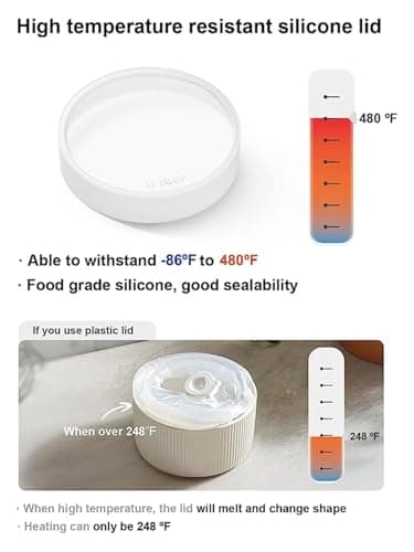 LE TAUCI Ramekins with Silicone Lids, 4 OZ Ceramic Soufflé Dishes, Ramekin Bowls for Crème Brûlée, Dessert, Dips, Oven & Microwave Safe, Set of 4, White - Image 2