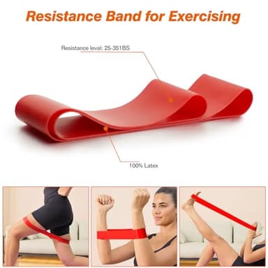 5 in 1 Foam Roller Set - Trigger Point Foam Back Roller, Muscle Roller Stick, Massage Ball, Stretching Band for Deep Muscle Massage Pilates Yoga,Fitness Exercise for Whole Body Release (Black) - Image 5