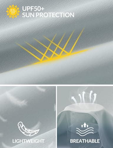 baleaf Women's Long Sleeve UPF 50+ Sun Protection Shirts Lightweight Open Front Cardigan with Pockets Beach Cover Up SPF Sun Wrap with Pockets Grey L - Image 4