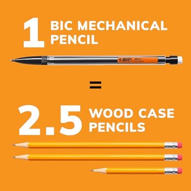 BIC Xtra-Smooth Mechanical Pencils with Erasers, Medium Point (0.7mm), 10-Count Pack, Bulk Mechanical Pencils for School or Office Supplies - Image 4