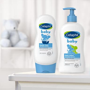 Cetaphil Baby Body Wash with Half Baby Lotion, Gentle Wash with Organic Calendula, Soothes Dry, Sensitive Skin for Everyday Use, Gentle Fragrance, Soap Free, Hypoallergenic, 7.8oz - Image 5