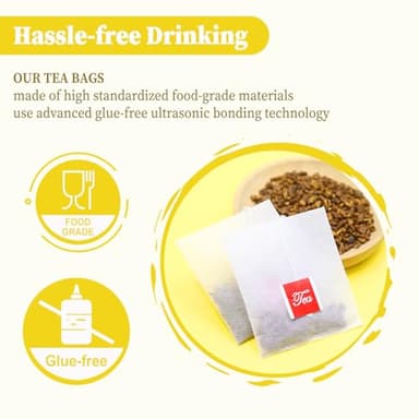 FullChea - Dandelion Root Tea Bags, 40 Teabags, 2.5g/bag - Premium Roasted Dandelion Root - Non-GMO - Caffeine-free - Detox Herbal Tea - Helps Improve Digestion & Immune System - Image 5