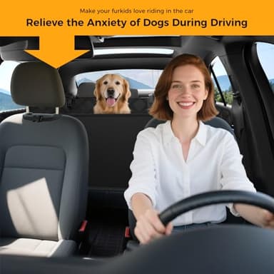 Dog Car Seat Cover for Back Seat,100% Waterproof Scratch Proof Nonslip Seat Cover,600D Heavy Duty Scratch Soft Dog Hammock for Car for Cars Trucks and SUVs - Image 7