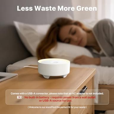 Kipcush Sound Machine & Night Light for Adults/Baby/Kid. White Noise Machine with Max 8H Timer & 20 Soothing Sleep Sounds. Small Size & Portable Design for Bedroom, Office, Travel. Favorites Buttons - Image 2