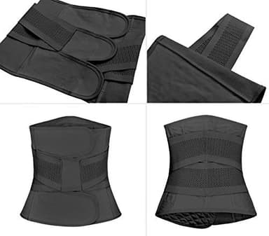 Postpartum Girdle C-Section Recovery Belt Back Support Belly Wrap Belly Band Shapewear (Black,L) - Image 6