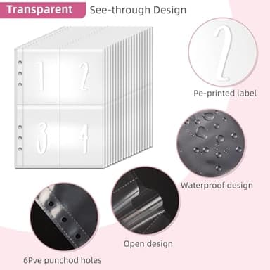 100 Envelopes Money Saving Challenge A5 Challenge Tracker to Save $5,050, Budget Binder Savings Challenge Book (Pink) - Image 3