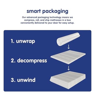 Vibe Gel Memory Foam Mattress, 12-Inch CertiPUR-US Certified Bed-in-a-Box, Queen, White - Image 14