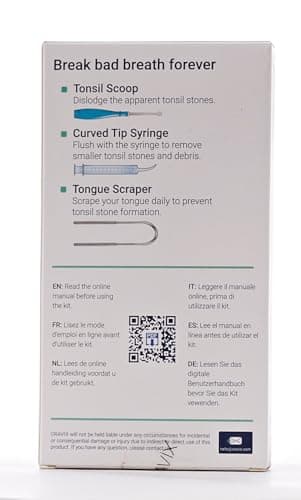 ORAVIX Tonsil Stone Remover - Tonsil Stone Removal Kit - Tonsillolith Remover Tool - Tonsil Cleaner - Fight Bad Breath - Tonsil Stone Removal Tool - Oral Irrigator - Tongue Scraper - 7 Pieces - Image 10