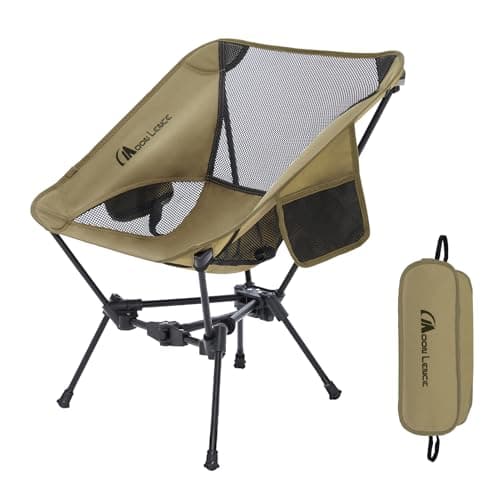 MOON LENCE Portable Camping Chair Lightweight Foldable Chair - The 4th Generation Portable Folding Chair - Compact, Ultralight Folding Chairs for Hiking Mountaineering Beach - Image 1
