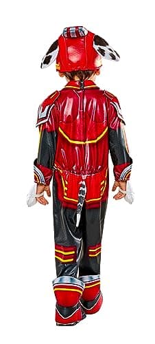 Rubies Toddler Paw Patrol 2: The Mighty Movie Mighty Marshall Costume Jumpsuit and Headpiece, As Shown, 2T - Image 4