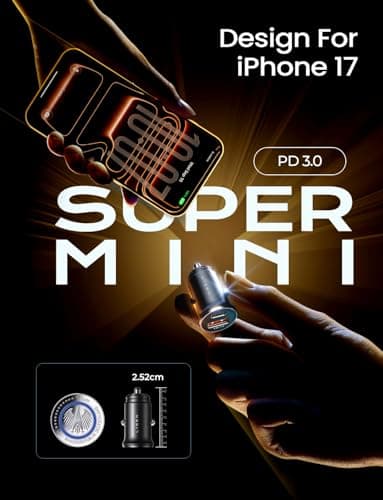 LISEN for iPhone 17 Super Fast Car Charger USB C [Alloy] 2 Pack 54W Type C Car Charger Fast Charging Cigarette Lighter Adapter for iPhone Air 17 16 15 Pro Max Plus,Samsung Galaxy S25/S24,Android - Image 4