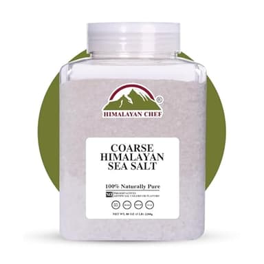 Himalayan Chef Coarse Grain Himalayan Sea Salt, 5 lb Jar - Pure, Natural, Non-GMO, Kosher, Ideal for Cooking, Baking, Seasoning, and Grinder Refills - Image 2
