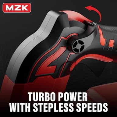MZK 20V Brushless Leaf Blower, 600CFM Electric Cordless Leaf Blower with 4.0Ah Battery and Fast Charger, Lightweight for Patio Cleaning, Lawn Care, Blowing Fallen Leaves and Dust - Image 5