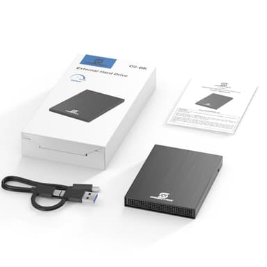 OSENTRiX O2-BK 2TB USB 3.0 Pocket-Size Portable External Hard Drive (for Windows, MacOS, Xbox, PS) - Image 4