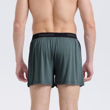 BAMBOO COOL Men's Boxer Shorts Underwear Soft Comfortable Breathable Classic Casual Loose Stretch Knit Short (3 Pack), X-Large - Image 6