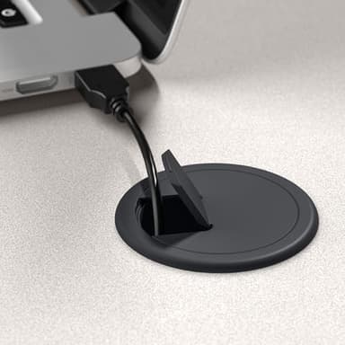 Bush Business Furniture Series A 36W Small Desk in White Spectrum and Slate, Compact Computer Table for Home or Professional Office - Image 5