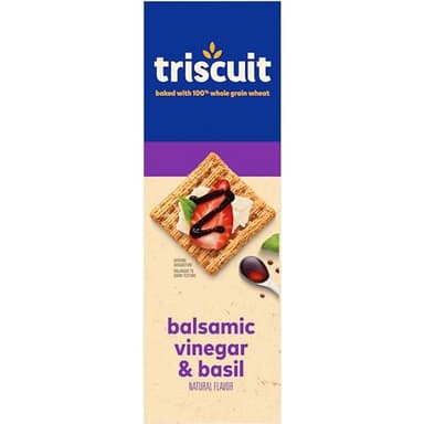 Triscuit Balsamic Vinegar & Basil Whole Grain Wheat Crackers, Lunch Snacks, Bulk Snack Crackers, 6 - 8.5 oz Boxes - Image 18