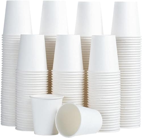 SIUQ 600 Pack 5 oz Paper Cups, Disposable Mini Bathroom Mouthwash Cups, Hot/Cold Drinking Cups, White Disposable Paper Cups for Bathroom, Home, Party, Office, Picnic, Travel - Image 1