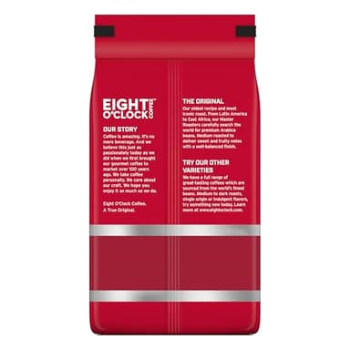 Eight O'Clock Coffee The Original Whole Bean Coffee, Medium Roast, 21 Ounce (Pack of 1) - Sweet, Fruity, Well Balanced - Image 2