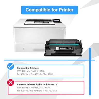 148X 148A Toner Cartridge Black High Yield Compatible Replacement for HP 148X 148A W1480X W1480A for HP Laserjet Pro 4001dw 4001dn 4001n MFP 4101fdw 4101fdn Printer Ink (2 Pack) - Image 2