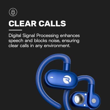 Raycon Open Earbuds – True Wireless Open Ear Bluetooth Headphones, Hook Design, IPX5 Water Resistant, 40 Hours of Battery Life (Black) - Image 6